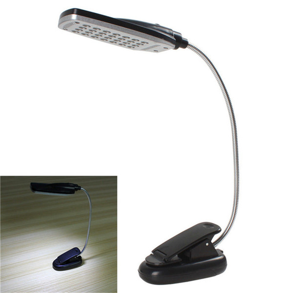 USB / Battery Power New Reading light Pro Flexible Super Bright 28 LED Light Clip-on Bed / Table / Desk Book Lights Lamp LEG_30A