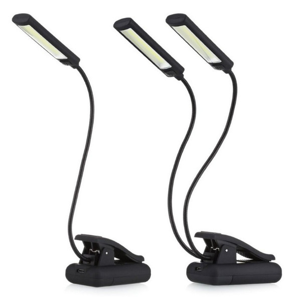 New 6W LED USB Dimmable Clip On Reading Light for Laptop Notebook Piano Bed Headboard Desk Portable Night Light LLFA