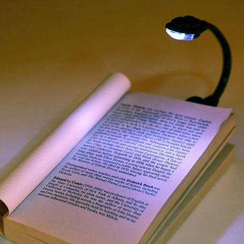 20pcs Mini Flexible Clip-On Bright Book Light Laptop White LED Book Reading Light Lamp Worldwide Newest Hot Search