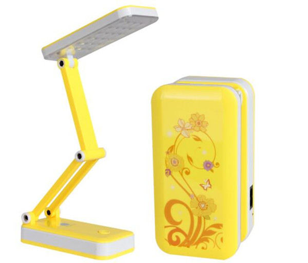 Sales Hot ! AC90V ~ 240V Foldable and Adjustable Built-in Battery Desk / Table Lamp with 8 or 24 LEDs On for Study, Reading