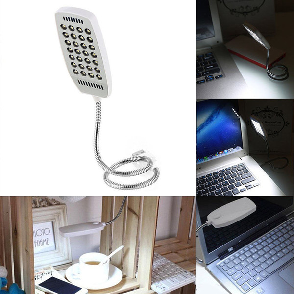 Flexible USB 28 LED Light Reading Lamp Bright Switch For Computer Notebook PC Bed / Table / Desk Book Lights Lamp