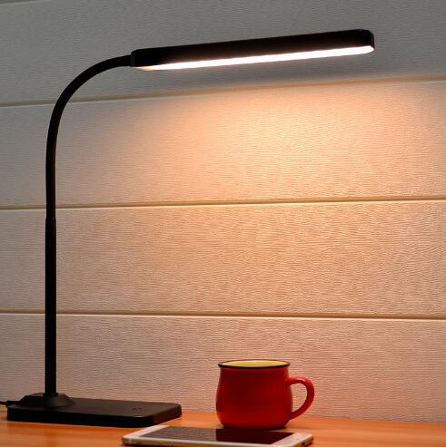 USB Led Rechargeable Desk Lamp Eye Protection Dimming Color Tri-Color Switch Student Work Reading Desk Lamp