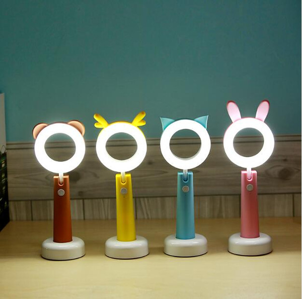 The honour of lamp USB charging learning lamp creative cartoon led night light eye nursing students