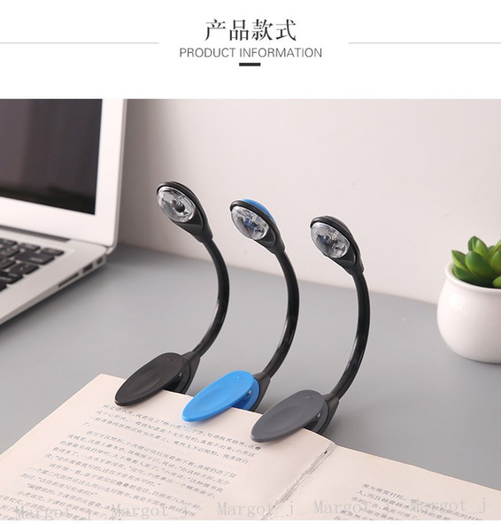 Led book Light Mini Clip-On Flexible Bright LED Lamps Light Book Reading Lamp For Travel Bedroom Books Reader Christmas GiftsLed book Light