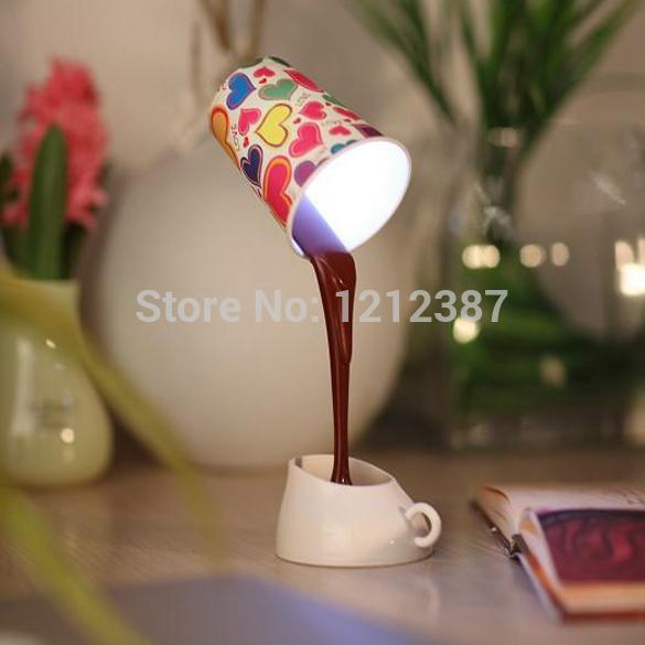 Creative DIY 8 LED Coffee Mug Light Energy-Saving Cup Lamps with USB ES88 HB88