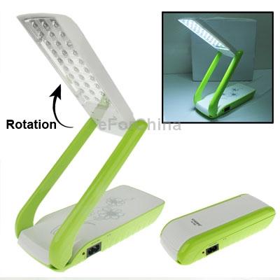 Wholesale-Portable Freely Adjustable 30-LED Rechargeable Folding Book Lamp with Three Sections of Brightness