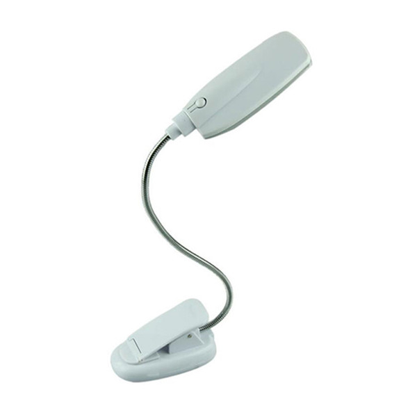 MUQGEW Good Source of Material 1pc Flexible White USB/Battery Power 28 LED Light Clip On Bed Table Desk Lamp Read