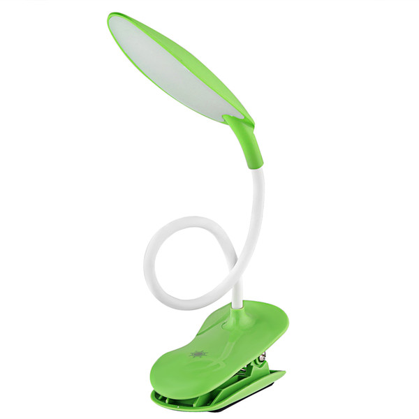 Clip on Reading Light with Cord,Book Light for Bedside Table Lamps with Touch Switch 3 Levels,Good Eye Protection, Green