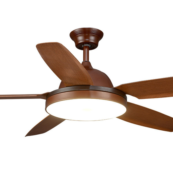 56 inch Dining Room Ceiling fan light With remote control European Fan Lamp Living Room Wooden Ceiling Light Bronze