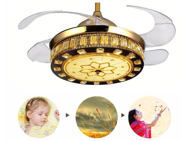 42 inch invisible fan light LED ceiling fan light simple household led chandelier invisible fan Ceiling Fans