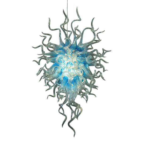 New Ariival Lighting Chandelier UL Listed Murano Blue Modern Livingroom LED Light Source Chihuly Style Custom Made