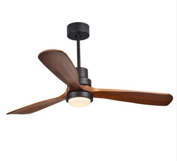 Postmodern Wooden Ceiling Fans Bedroom 110v/220v Ceiling Fan Wood Fans With Lights Remote Control Ventilador De Teto