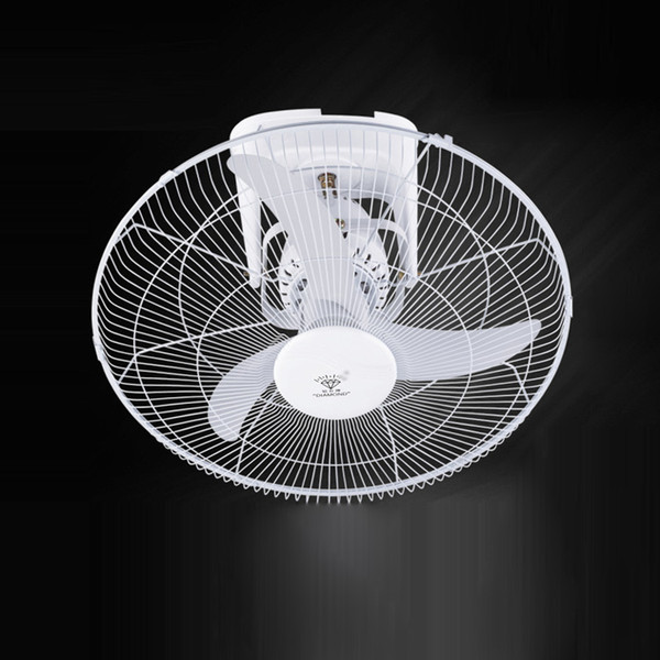 3 Leaves Iron Ceiling Fan Cooling Fan White Silent Electric Ceiling household with wall control