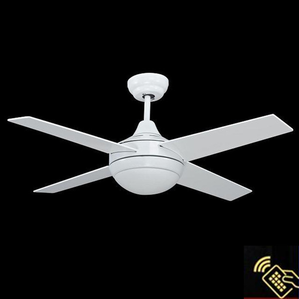 Wholesale white Ceiling Fans European simple ceiling fan lights LED remote control fan lights Lamp