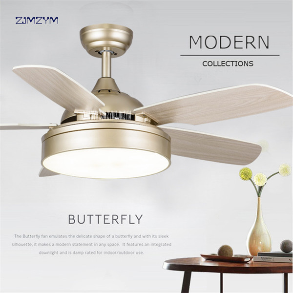 52 inch LED fan ceiling fans with lights minimalist dining living room ceiling fan with remote control 52SW-5005