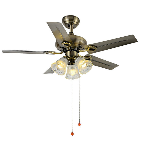 Eusolis Retro Ventilateur De Indoor Plafond Room Fan Ceiling Fans With Lights Ceiling Light With Remote Control Dekoratif Fanus