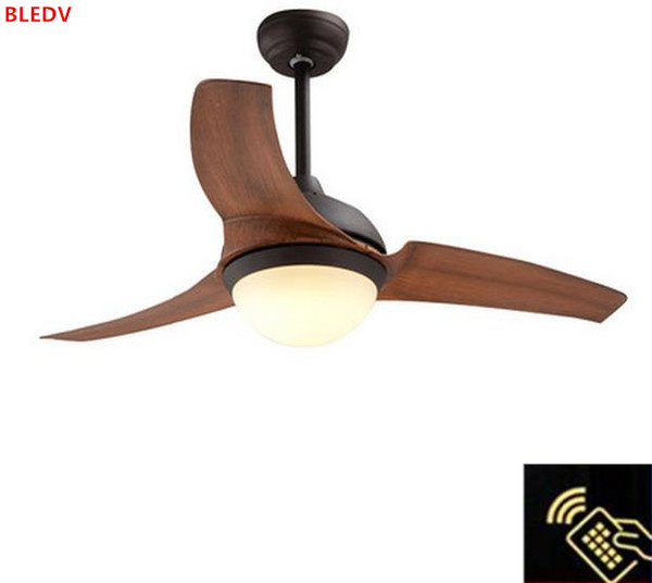 Wholesale high quality American retro Ceiling Fans simple European style led remote control fan lights