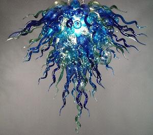 Energy Saving Blown Glass Chandelier Modern Glass 110v-240v LED Chihuly Style Unique Designed Crystal Wedding Decor