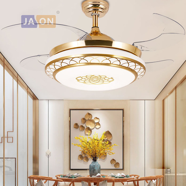 LED Modern Iron Acryl ABS Remote Control Ceiling Fan LED Lamp.Ceiling Lights.LED Ceiling Light.Ceiling Lamp For Foyer