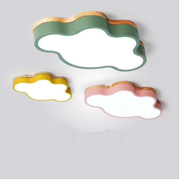 Nordic Style Solid Trojan Macaron Kindergarten Bedroom Roof Lighting Colorful Study Cloud Kindergarten Lighting for Boys