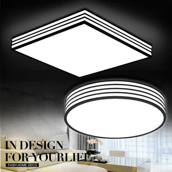 Super Bright Round/Square Dimmable LED Ceiling Lights 24W 36W for Home Office Living Room Bedroom Kitchen Dinning Room