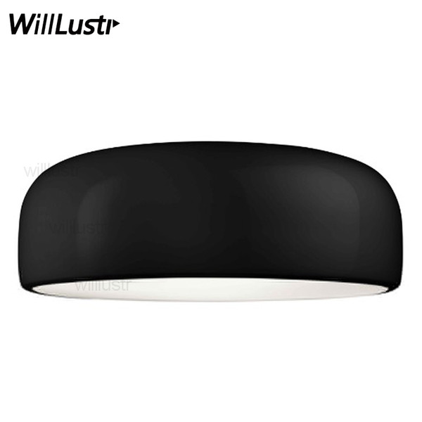 Willlustr Aluminum ceiling lamp design lighting dinning living room bedroom hotel bar restaurant office light pan 35cm 48cm 60cm white black