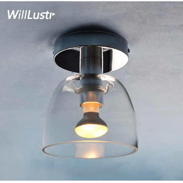 Willlustr Modiss Serena clear glass shade ceiling lamp dinning room balcony foyer hotel restaurant light reproduce Spanish lighting fixture