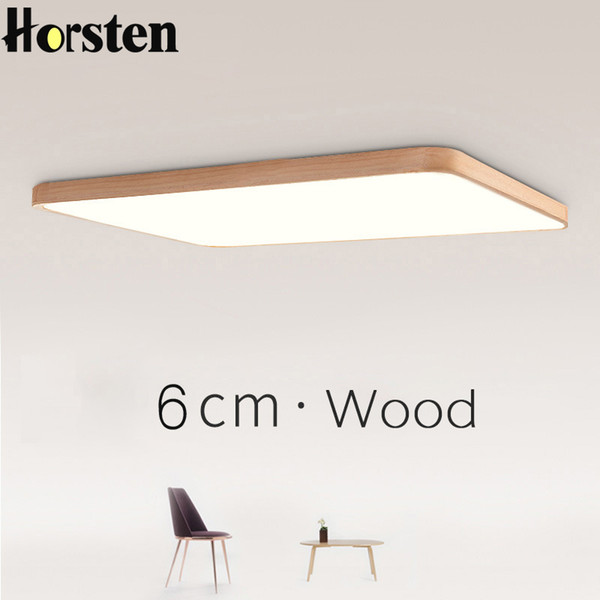 Nordic Simple Modern OAK Wood Ceiling Lamp Ultra thin Japanese LED Ceiling Lights For Bedroom Living Room Kitchen Study Balcony