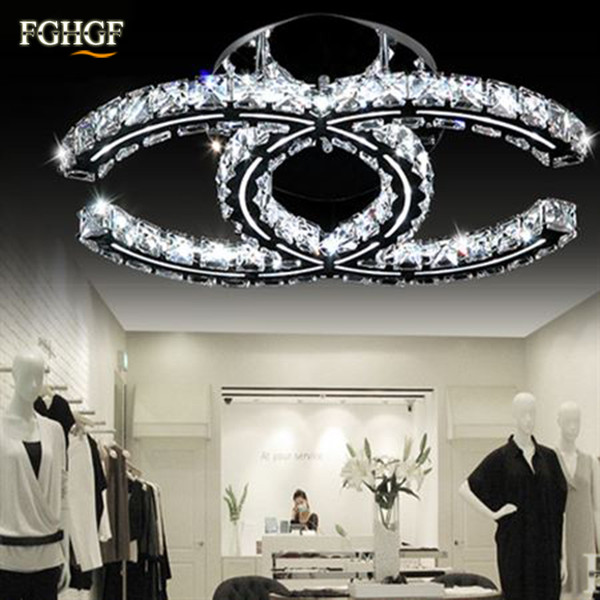 Luxury LED Crystal Ceiling Chandelier Light Lighting K9 Crystal Chandeliers ceiling lamp lustres de cristal for living room foyer restaurant