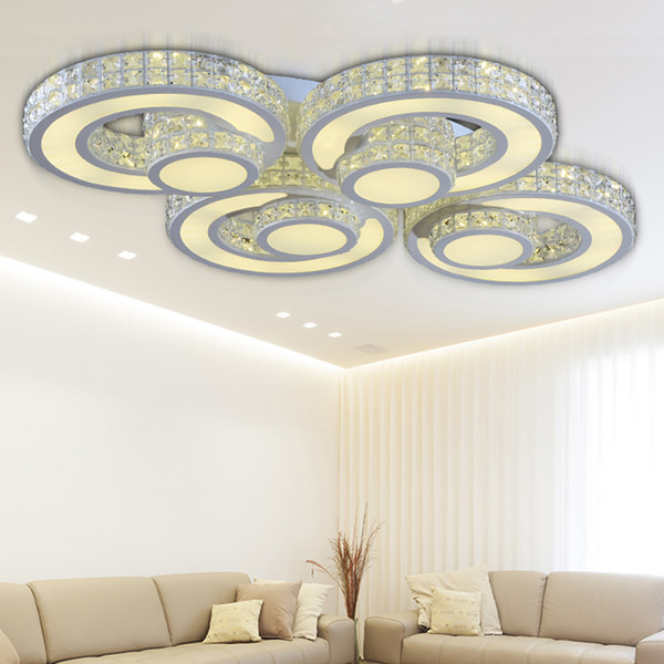 crystal Modern Led Ceiling lights for Living Room Bedroom luminaria kristal tavan aydinlatma flushmount Ceiling Lighting lamp