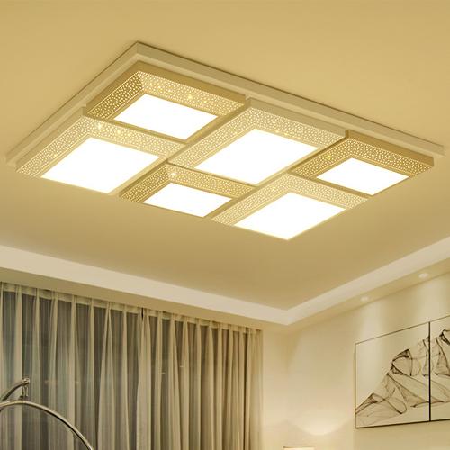 LED ceiling lights creative living room ceiling lamps LED rectangle shape modern minimalist ceiling lightings warm bedroom living room lamp