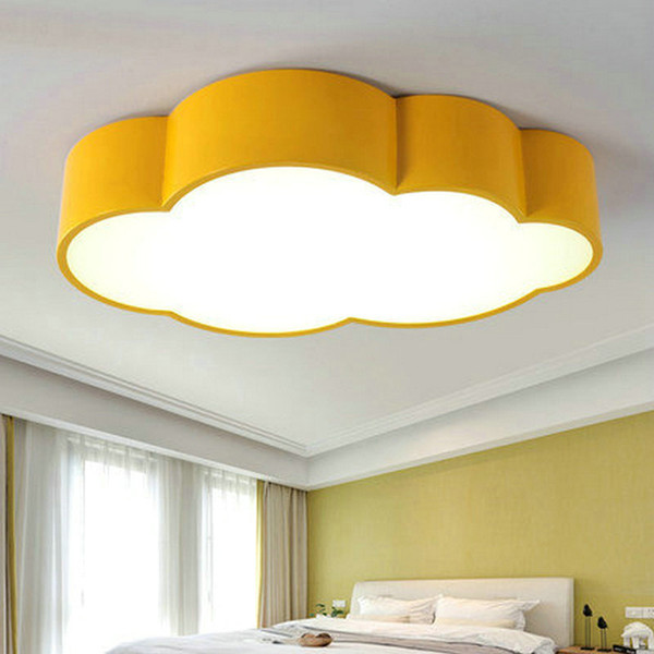 Led Cloud kids room lighting children ceiling lamp Baby ceiling light with yellow blue red white for boys girls bedroom fixtures