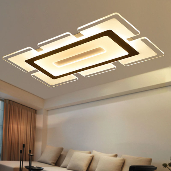 Led Ceiling Light 2017 NEW STYLE! Led Mounted Light Ultrathin Acrylic Modern Sky City Ultra-thin Led dimming