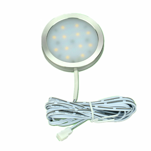 wholesale 2W 2.5W LED puck light 12V 220V 110V ultra thin round LED under cabinet light kitchen lamp