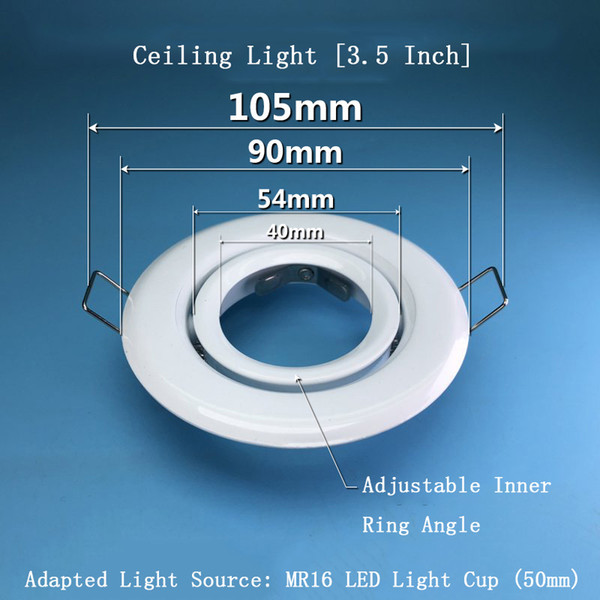 Opening Recessed Ceiling Light 3.5 Inch Ceiling Spotlights MR16 LED Cold Light Lamp Cup Light Source