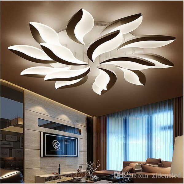 New Design plafond avize Acrylic Modern Led Ceiling Lights For Living Study Room Bedroom lampe Indoor Ceiling Lamp