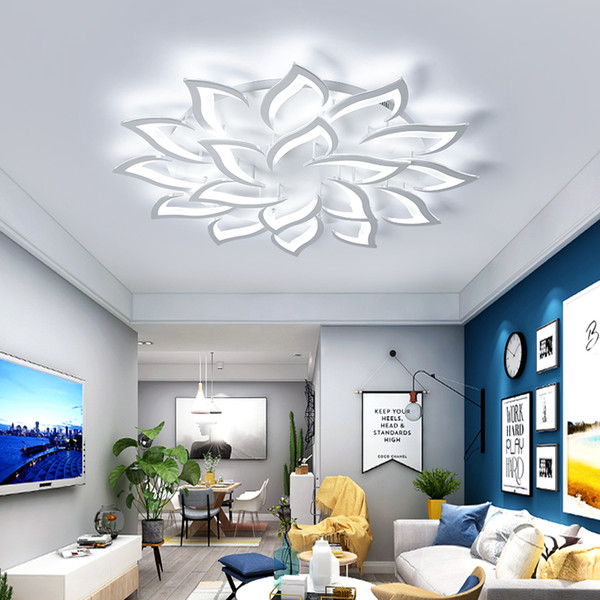 AC85V~260V Modern LED Ceiling Lights For Living Room Bedroom Creativity Flower Type lighting fixtures Ceiling lamp Free shippin