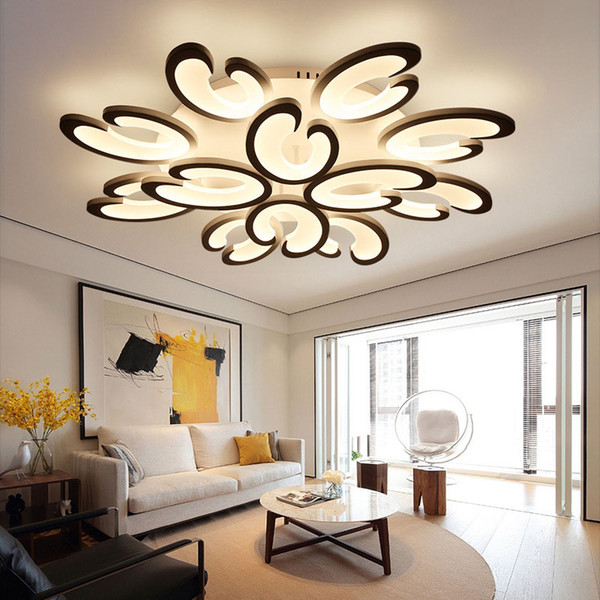 Modern Flower LED Acrylic Ceiling Light Flower Pendant Lamp For Living Room Bedroom