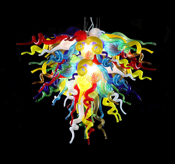 110/220v AC Led New Design Chihuly Style Chandeliers Mini Borosicate Cheap Bedroom Pendant Light