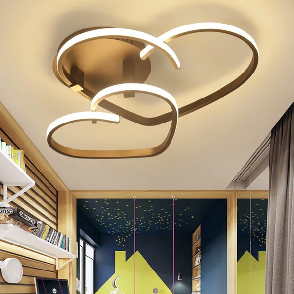 VEIHAO New modern LED ceiling lamp living room bedroom lighting acrylic shade restaurant kitchen ceiling lamp