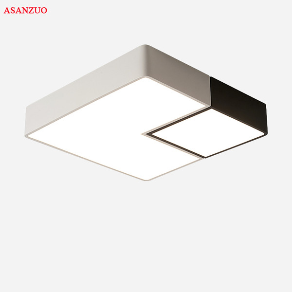 Square surface mount LED ceiling lamp Modern minimalis living room dining room lamp study restaurant aisle Ceiling Fixture