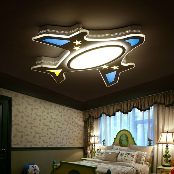 2018 kids study room Ceiling Lights airplane LED for 5-15square meters child Bedroom Ultra-thin modern flush mount plafondlamp