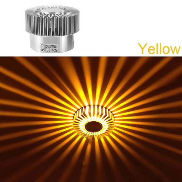 Aluminum sunflower 3W wall lamp led hotel KTV corridor corridor light Hot style originality porch lights