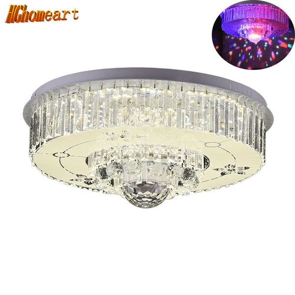 HGHomeart Fashionable Ceiling Light LED Bluetooth Crystal Music Living Room Lights Lustre Luminaire Night Lamp Lighting 110/220V