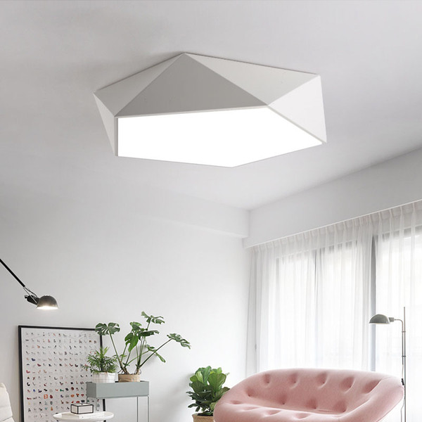 Modern Concise Attract Top Light A Living Room Bedroom Study LED Geometry Three-dimensional Attract Top Light Originality Pe