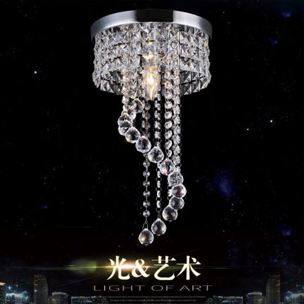 Modern Chandelier Ceiling Light Crystal Ball Fixture Pendant Ceiling Lamp Aisle Porch Lamp Bedroom Living Room Ceiling Balcony Lights