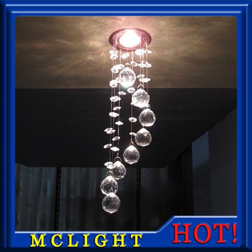 Modern Crystal Chandelier Light Fixture Crystal Lamp Crystal lustres Light fitting for Aisle Hallway Porch Staircase