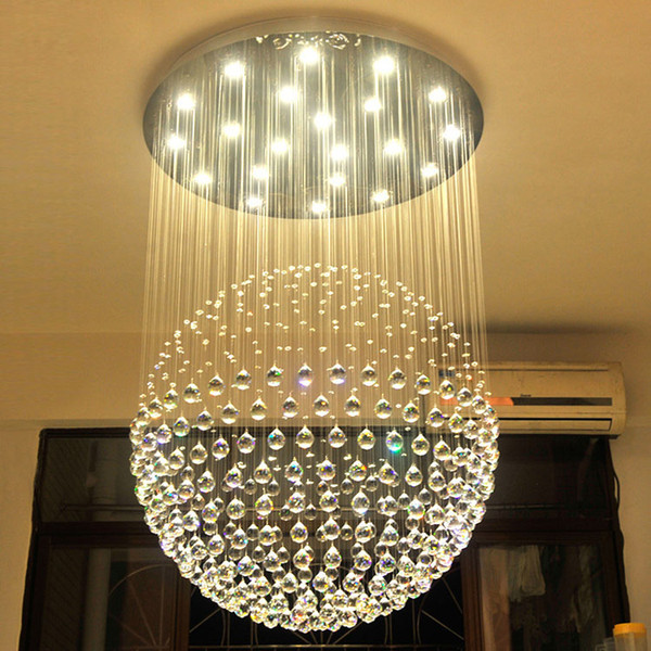 New Modern LED K9 Ball Crystal Chandeliers large chandelier lights chandeliers modern living room GU10 rustic crystal chandelier