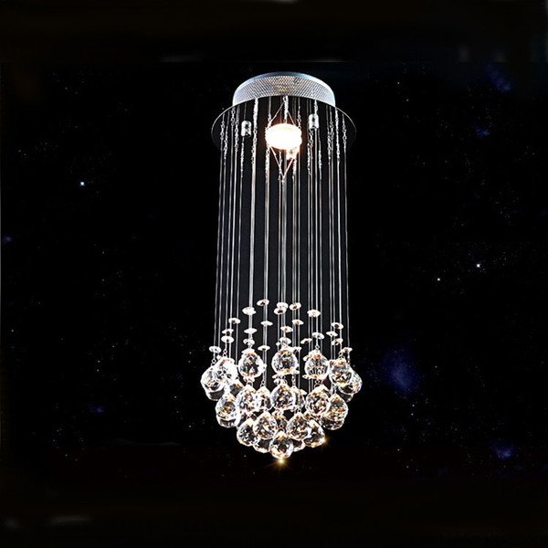 Modern K9 Crystal Chandelier chain chandelier lighting Spiral Drop Crystal Lighting Chandeliers Stair Lights for Staircase