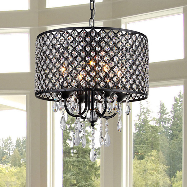 Nordic American crystal chandelier rustic crystal chandelier Ceiling Lighting Modern chandeliers Living room, dining room, bedroom light